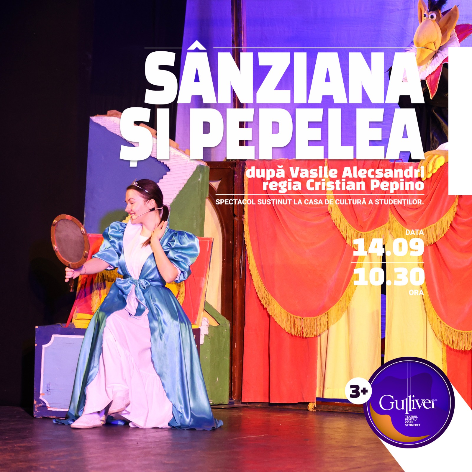 Un weekend cu joc și vervă alături de ”Sânziana și Pepelea” la GULLIVER - Teatrul Familiei Tale